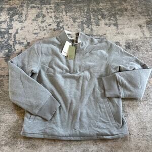Goodfellow‎ 1/4 Zip Adaptive Sweatshirt Gray XXL NEW Warm Cozy Shacket